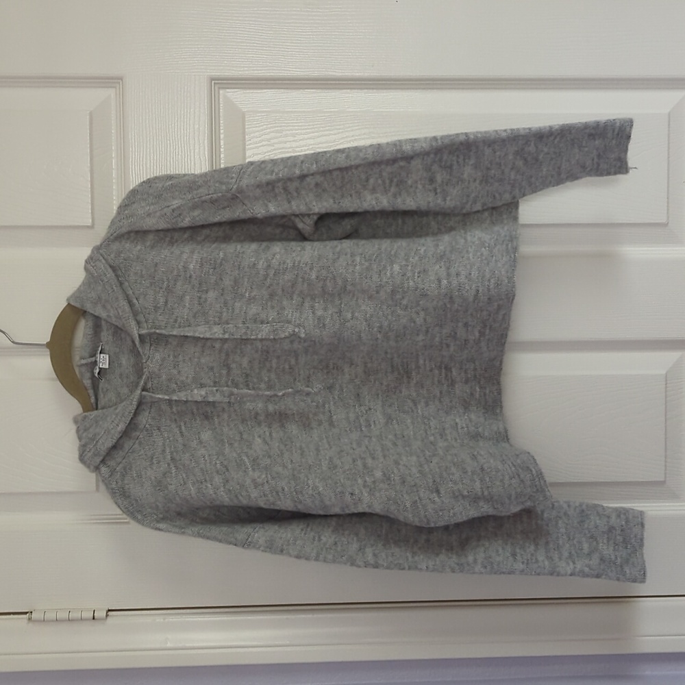 Topshop Cropped Hoodie Sweater